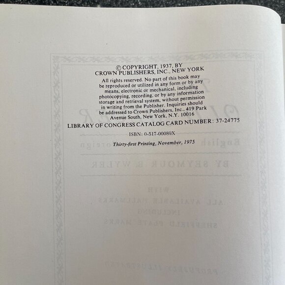 The Book of Old Silver: English, American, Foreign by Wyler, Seymour B., 1937 - Picture 8 of 13